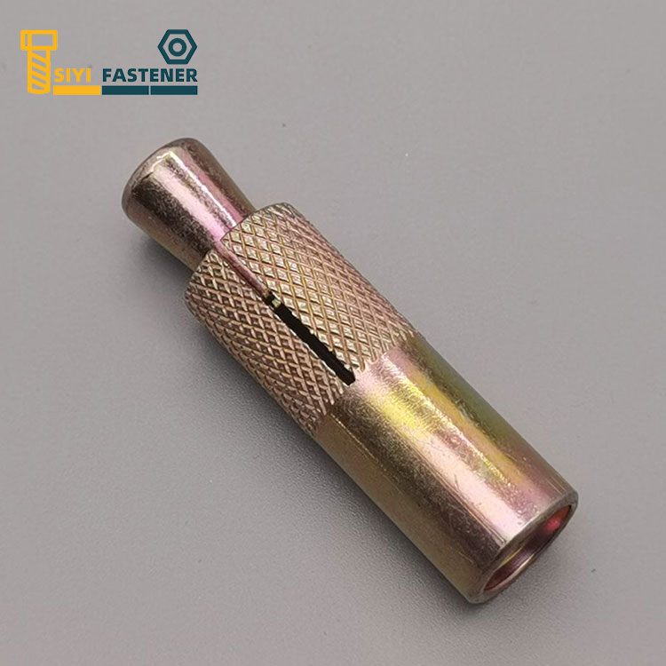 Јаглероден челик ellowолта позлатена цинк Сидро со Knurling